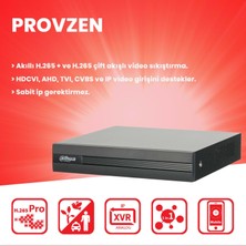 Provzen Dahua 3 Kameralı Fullcolor Ses Kayıtlı Güvenlik Kamerası