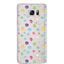 Printify Samsung Galaxy Note 5 ile Uyumlu 1mm Slim Fit Water Color 6 Baskılı Şeffaf Kılıf