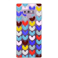 Printify Samsung Galaxy Note 9 ile Uyumlu 1mm Slim Fit Water Color 1 Baskılı Şeffaf Kılıf