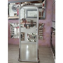 Ayna Denizi Matmazel Silver Model Gümüş Renk Dekoratif Ayaklı Boy Aynası