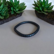 Mga Doğaltaş Siyah Hematit Bilekliği Özel Model Doğal Taş Bileklik