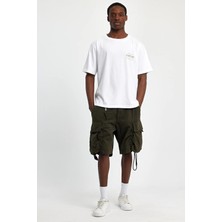 Justleo Art Collection Relaxed Fit Beyaz Erkek T-Shirt
