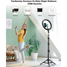 En Siga Sabitleyiciler (Tripod) Ring Light Youtuber Makyaj LED Kare Işık 8inç Kuaför,make Up 15CM Tripod Ay