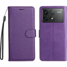 Mays Home1 Xiaomi Poco F6 Pro Için Flip Case Kart Yuvası ile Yüksek Kaliteli Deri Katı (Yurt Dışından)