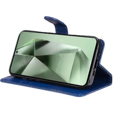 Mays Home1 Kart Yuvası ile Samsung Galaxy S24 Fe Yüksek Kalite Deri Için Flip Case (Yurt Dışından)