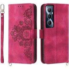 Mays Home1 Realme C65 Darbeye Dayanıklı Kabartmalı Çoklu Kredi Kartı Yuvaları Için Flip Case (Yurt Dışından)