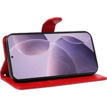 Mays Home1 Xiaomi Poco F6 Pro Cüzdan Telefon Kılıfı ve Kart Yuvası Kabartmalı (Yurt Dışından)