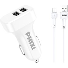 Durgunstore PCC511M Basic 2.1A Çift Çıkışlı Micro USB Kablolu Araç Şarj Cihazı