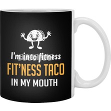 Fizello I'm Into Fitness Taco In My Mouth Beyaz Kupa