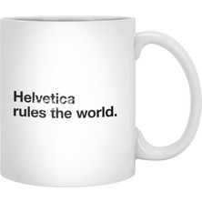 Fizello Helvetica Rules The World (White) Beyaz Kupa