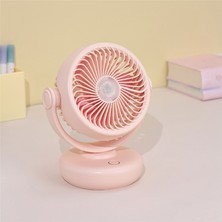 Faith Gece Aydınlatması Üç Hızlı USB Fan ile Asılabilir Pembe (Yurt Dışından)