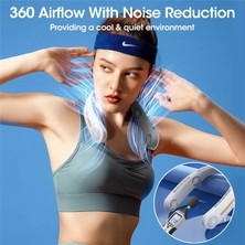 Faith Boyun Fanı, 4000MAH Taşınabilir Boyun Fanı 360° Kanatsız Soğutma Yeşil (Yurt Dışından)