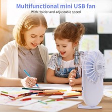 Faith El Mini USB Fan, Tutucu ile Şarj Edilebilir Taşınabilir USB Fan (Yurt Dışından)