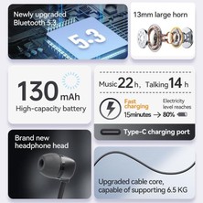 Fineblue F920 Bluetooth Kulaklık, Yaka Klipsi, Geri Çekme Teli, Titreşim, 2024 Yeni Sürüm (Yurt Dışından)