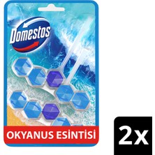 Domestos WC Blok 5'li Güç Tuvalet Bloğu Okyanus Ferahlığı Maksimum Hijyen 100 G