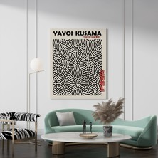 Pegziz Pop Art Ev Dekorasyonu Kanvas Tablo Yayoi Kusama Modern Sanatsal Tablo Cafe Dekor