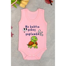 Bebe Tospik Pamuklu Gebeş Gaplumba Baskılı Çıtçıt Body Zıbın
