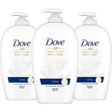 Dove Nemlendirici Sıvı Sabun Caring 1/4 Nemlendirici Krem Etkili 450 ml X3 Adet