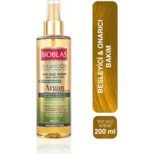 Bioblas Botanic Oils Argan Yağlı Sıvı Saç Kremi 200 ml Onarıcı Bakım Kremi 4'lü
