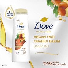 Dove Ultra Care Saç Bakım Şampuanı Onarıcı Bakım Argan Yağı 400 ml X3 Adet