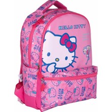 Obm Hello Kitty Yazı Desenli Okul Çantası 2721