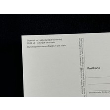 1983 Almanya Cehennem Vadisi Soygunu Überfall Im Höllental Schwarzwald Postcard Germany