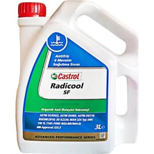 Castrol Radicool Sf 3 Litre Organik Kırmızı Konsantre Antifriz