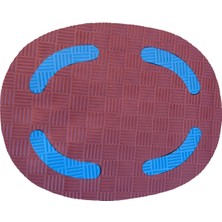 Yüzme Ekipmanları (3 Lü Set Yüzme Tahtası Makarna Makarna Kilit Aparatı) Bordo Mavi - Oval
