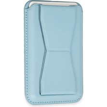 Newface Magneticsafe Standlı Deri Kartlık - Sierra Blue 12