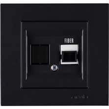 Arvia Siyah Data Priz ( Jaksız ) ( Çerçevesiz )