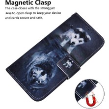 Mays Shop Samsung Galaxy M55 Cüzdan Boyalı Manyetik Kapatma Pu Kart Için Flip Case (Yurt Dışından)