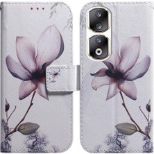 Mays Shop Onur Için Flip Case 90 Pro Pu Deri Manyetik Kapatma Cüzdan Boyalı (Yurt Dışından)