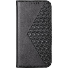 Mays Shop Realme C63/C61 Günlük Kullanım Standı El Kayışı Eşkenar Dörtgen Şekli Için Flip Case (Yurt Dışından)