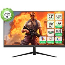 GamePower Vivid T40 24'' Curved RGB 180Hz 0.5ms FHD Va Panel 2x2W Speaker Gaming Monitör (Sıfır Ölü Piksel Garantili)