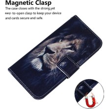 Mays Shop Samsung Galaxy M55 Cüzdan Boyalı Manyetik Kapatma Pu Kart Için Flip Case (Yurt Dışından)