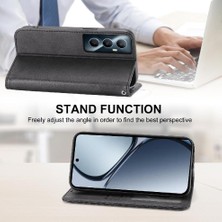 Mays Shop Realme C65 Eşkenar Dörtgen Şekli Günlük Kullanım Için Flip Case El Kayışı Standı Cüzdan (Yurt Dışından)