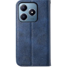 Mays Shop Realme C63/C61 Günlük Kullanım Standı El Kayışı Eşkenar Dörtgen Şekli Için Flip Case (Yurt Dışından)