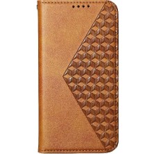 Mays Shop Realme C65 Eşkenar Dörtgen Şekli Günlük Kullanım Için Flip Case El Kayışı Standı Cüzdan (Yurt Dışından)