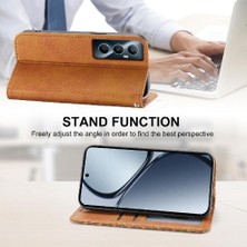 Mays Shop Realme C65 Eşkenar Dörtgen Şekli Günlük Kullanım Için Flip Case El Kayışı Standı Cüzdan (Yurt Dışından)