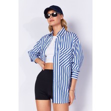 Edition Saks Kadın Çizgili Gömlek| EK334354-7177