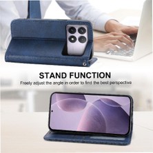 Mays Shop Xiaomi Poco F6 Pro 5g Için Flip Case Standı Cüzdan El Kayışı Eşkenar Dörtgen Şekli (Yurt Dışından)