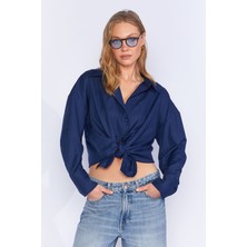 Edition Lacivert Pamuk Karışımlı Oxford Gömlek| EK1000167422-7422