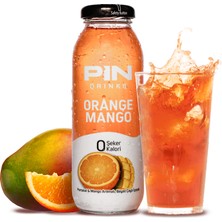 Pin Orange Mango - Tropikal Beyaz Çay - Şekersiz & Kalorisiz - 250 ml x 12 Adet