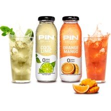 Pin Cool Lime & Pin Orange Mango - Şekersiz & Kalorisiz - 250 ml x 12 Adet