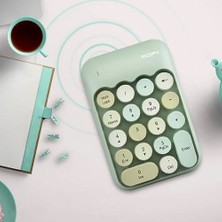 Rabbit Tech Renkli Daktilo Tarzı Vintage Kablosuz Wıreless Numeric Keypad 18 Tuşlu Sayısal Klavye Numpad