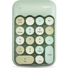 Rabbit Tech Renkli Daktilo Tarzı Vintage Kablosuz Wıreless Numeric Keypad 18 Tuşlu Sayısal Klavye Numpad