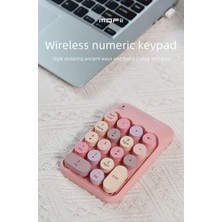 Rabbit Tech Renkli Daktilo Tarzı Vintage Kablosuz Wıreless Numeric Keypad 18 Tuşlu Sayısal Klavye Numpad