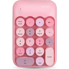 Rabbit Tech Renkli Daktilo Tarzı Vintage Kablosuz Wıreless Numeric Keypad 18 Tuşlu Sayısal Klavye Numpad