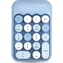 Rabbit Tech Renkli Daktilo Tarzı Vintage Kablosuz Wıreless Numeric Keypad 18 Tuşlu Sayısal Klavye Numpad