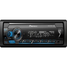 Pioneer Bluetooth Pıonner  MVH-S325BT Usb-Fm-Aux-Çift Uyumlu   Bluetooth Kumanda Mikrofon Oto Teyp 4X50 Wat